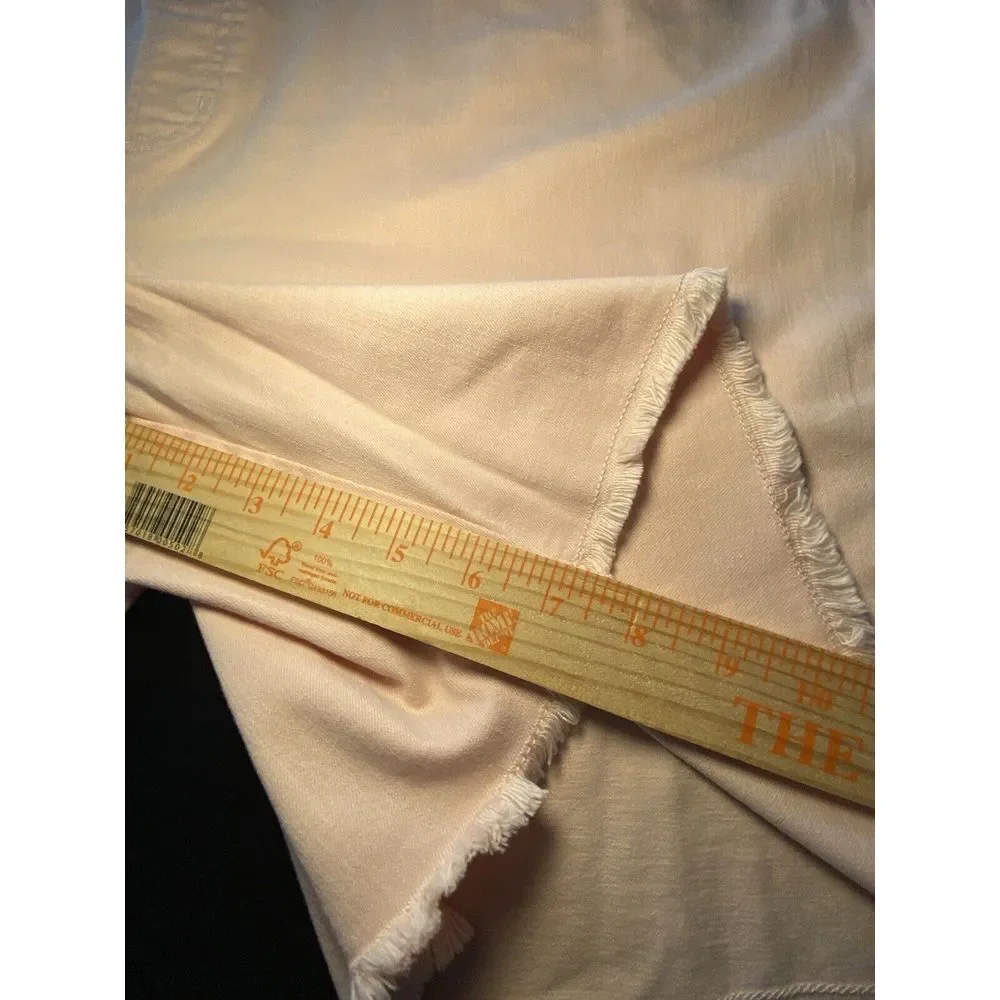 Belle Kim Gravel 26w Cut‎ Off Modal Shorts Distressed Pink Stretch Festival Boho